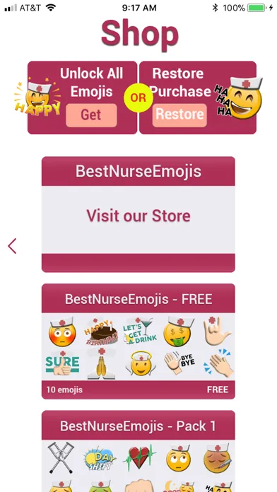 Ảnh chụp màn hình của Best NursEmojis