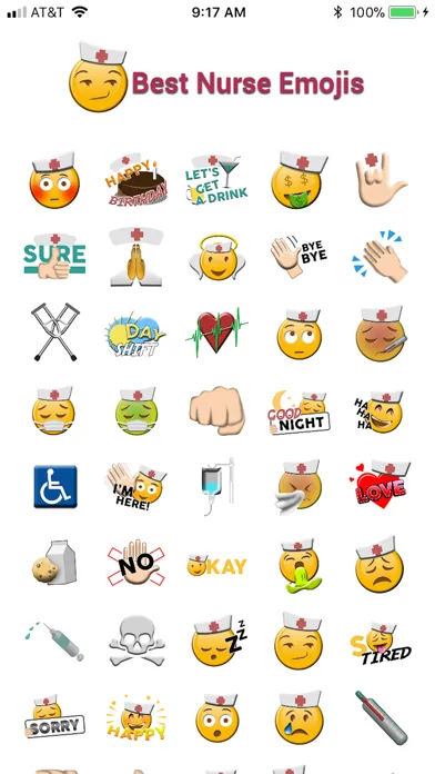 Ảnh chụp màn hình của Best NursEmojis