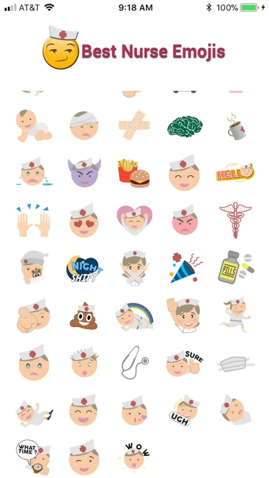 Ảnh chụp màn hình của Best NursEmojis
