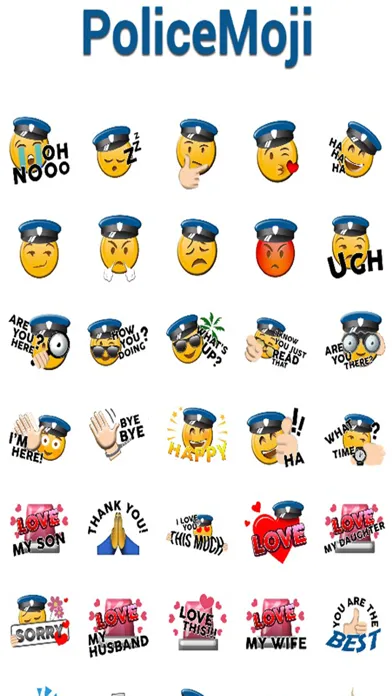 Zrzuty ekranu PoliceMoji Police App