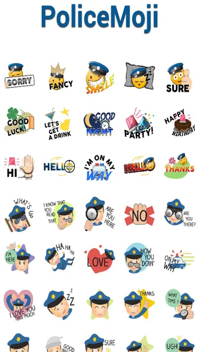 Zrzuty ekranu PoliceMoji Police App