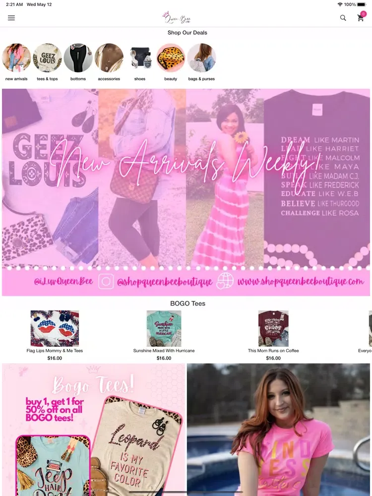 Queen Bee Boutique AL iPad 应用截图