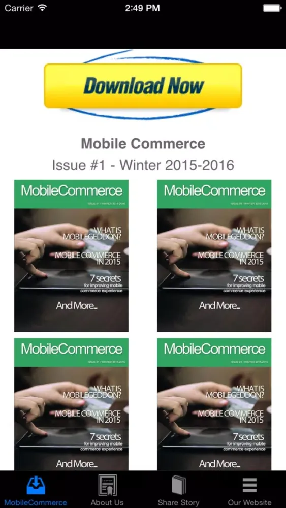 Скриншоты Mobile Commerce