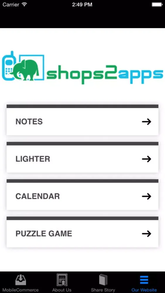 Скриншоты Mobile Commerce
