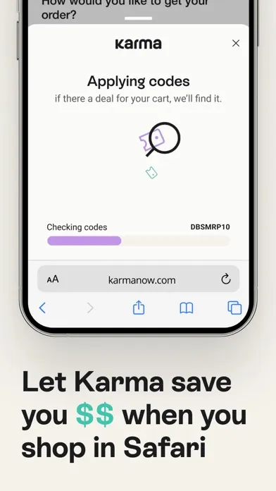 Tangkapan skrin Karma | Shopping but better
