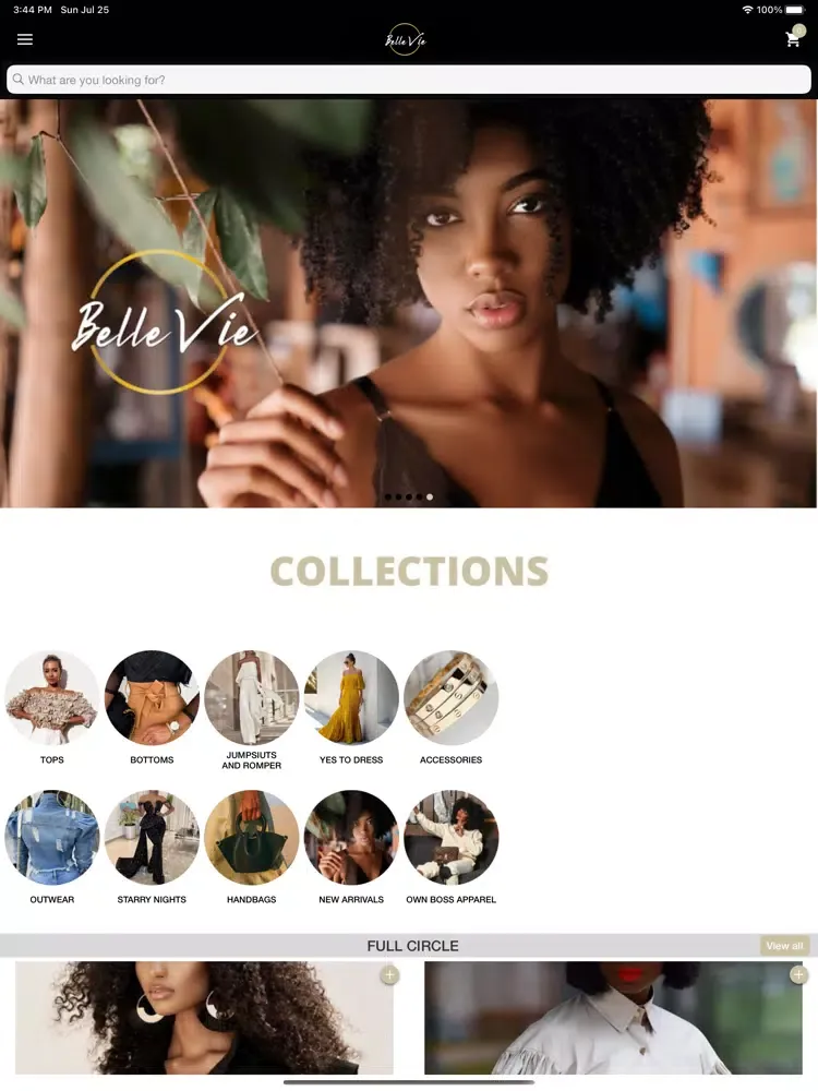 Zrzuty ekranu Belle Vie Shops iPad 