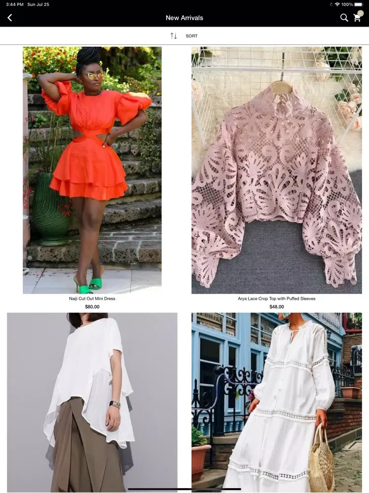 Zrzuty ekranu Belle Vie Shops iPad 
