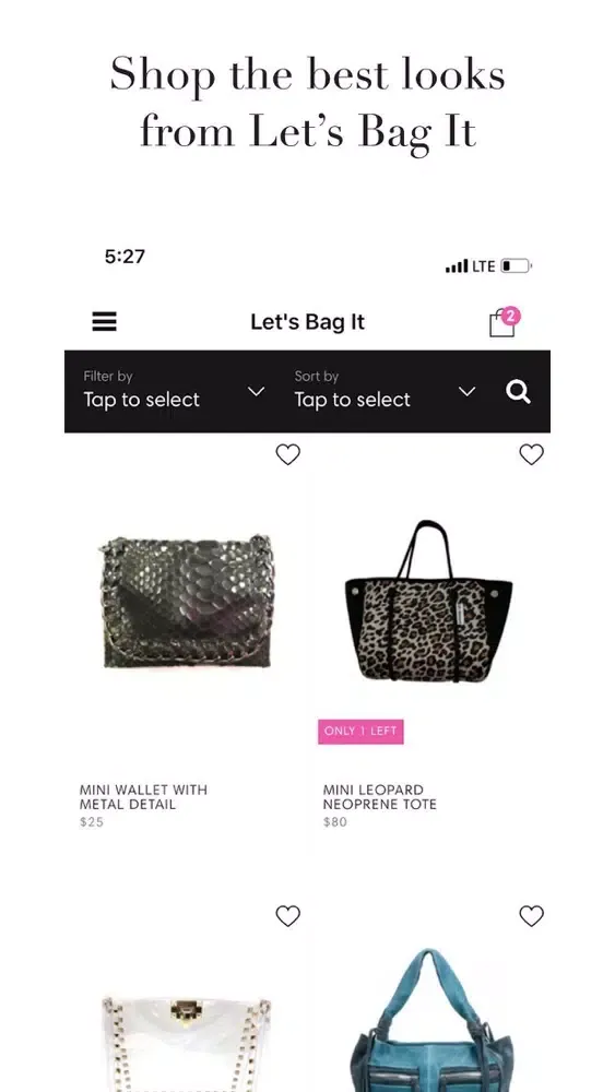 Zrzuty ekranu Let's bag it Boutique
