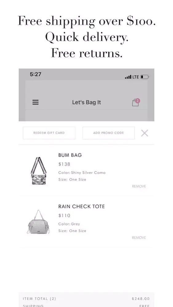 Zrzuty ekranu Let's bag it Boutique