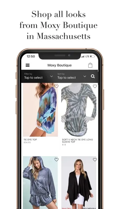 Capturas de tela do Moxy Boutique
