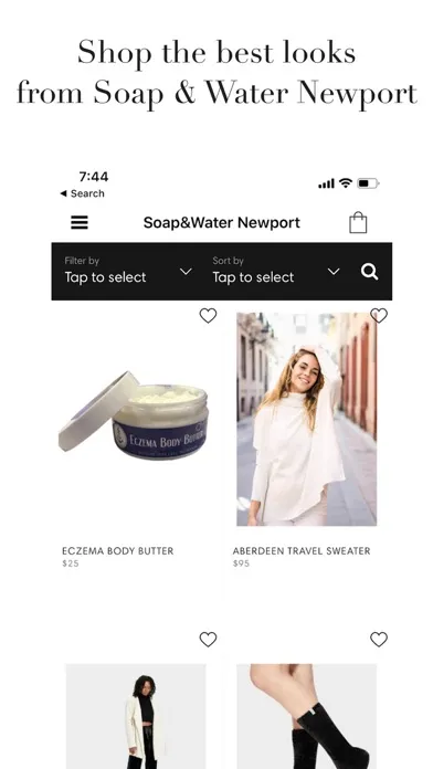 Tangkapan skrin Soap&Water Newport