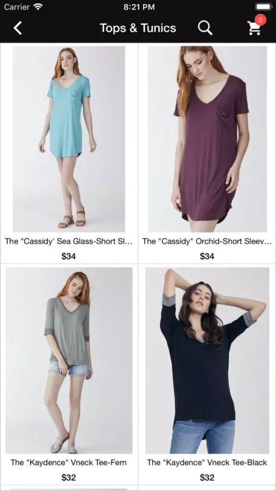 Ảnh chụp màn hình của Shop Tres Chic