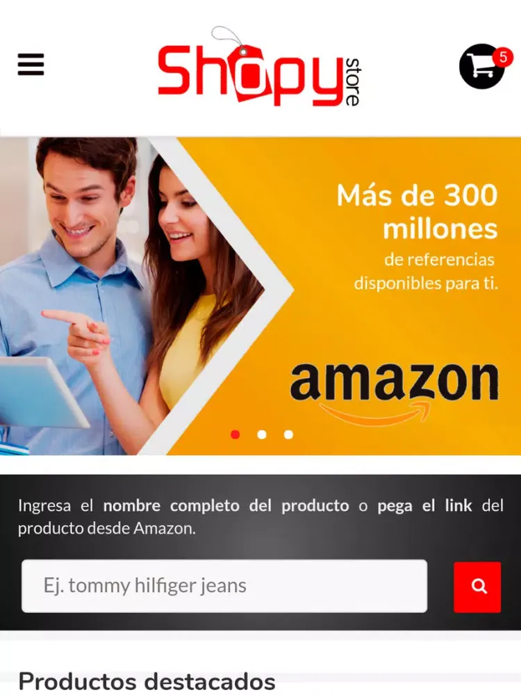ภาพหน้าจอของ Shopy Store iPad 