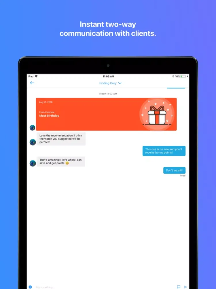 Screenshot di Clientele By SYW iPad 