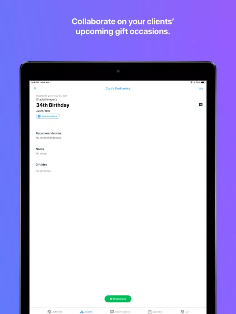Screenshot di Clientele By SYW iPad 