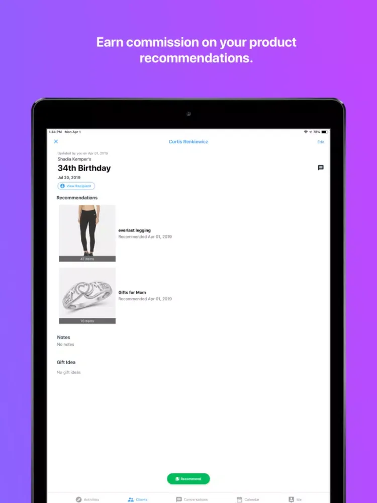 Screenshot di Clientele By SYW iPad 