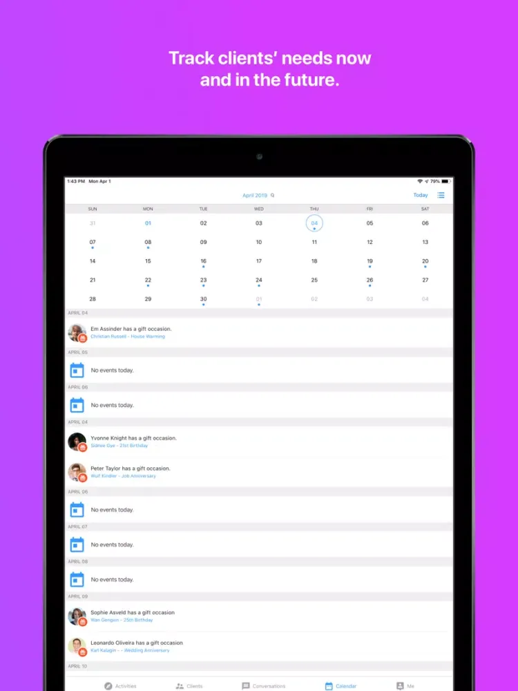 Screenshot di Clientele By SYW iPad 