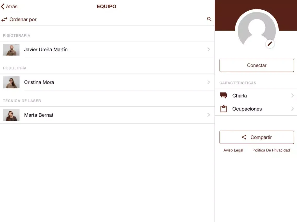 Screenshot di U&B Physical Therapy iPad 