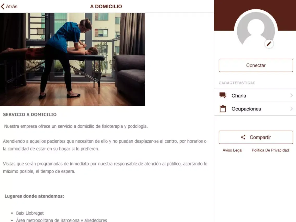 Screenshot di U&B Physical Therapy iPad 
