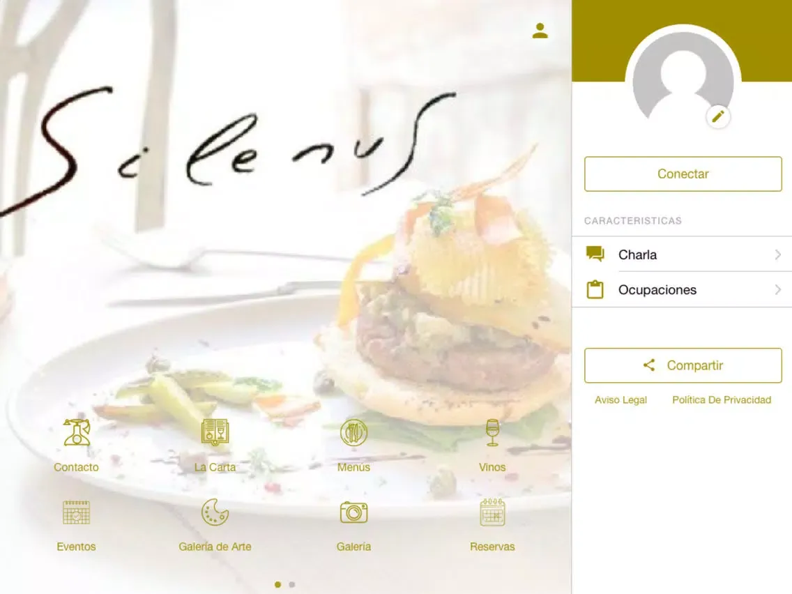 Ảnh chụp màn hình của Restaurante Silenus iPad 