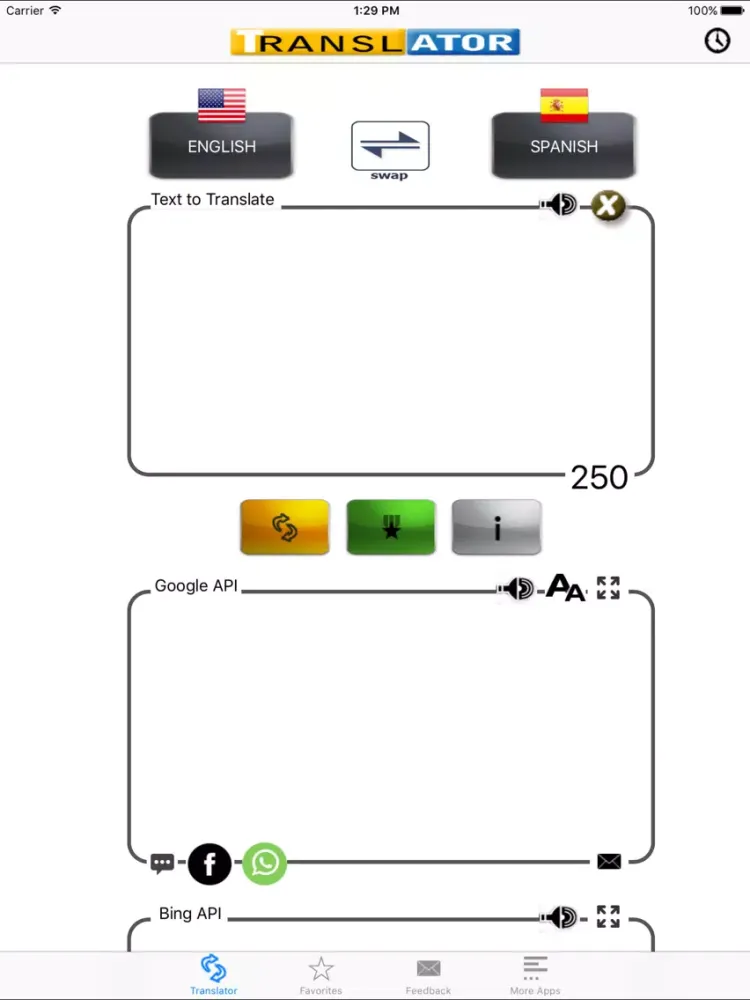 Ảnh chụp màn hình của World Translator Pro iPad 