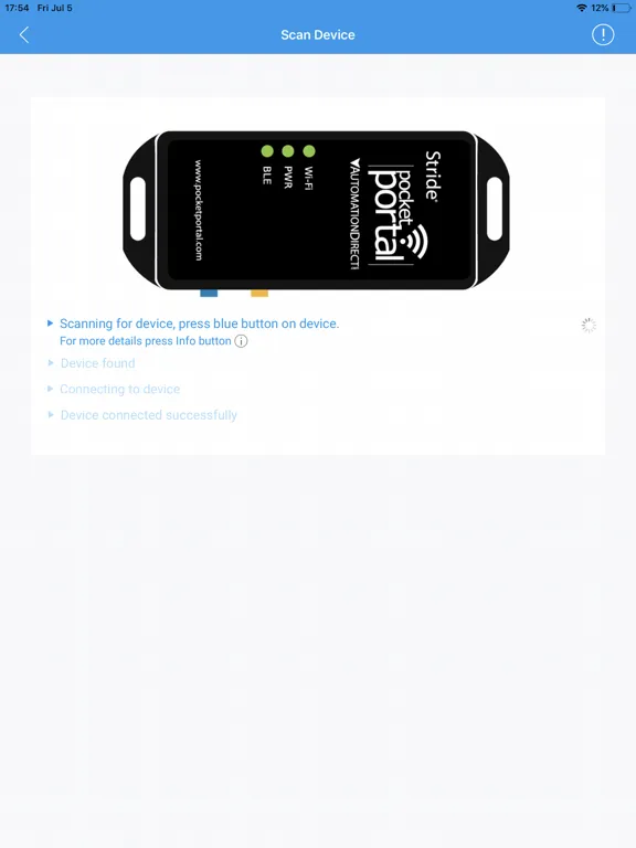 Tangkapan skrin Stride Pocket Portal iPad 
