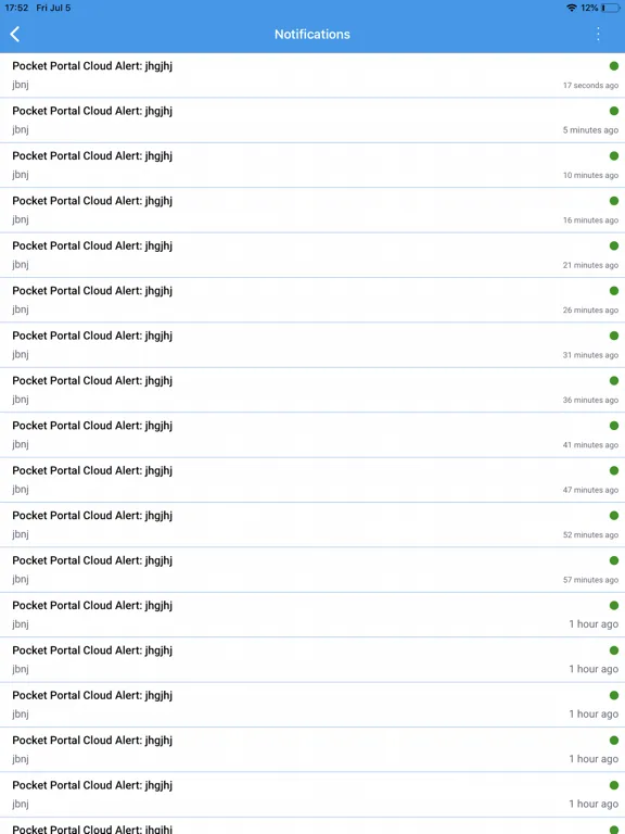 Tangkapan skrin Stride Pocket Portal iPad 