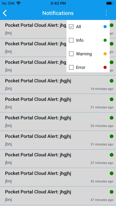 Tangkapan skrin Stride Pocket Portal