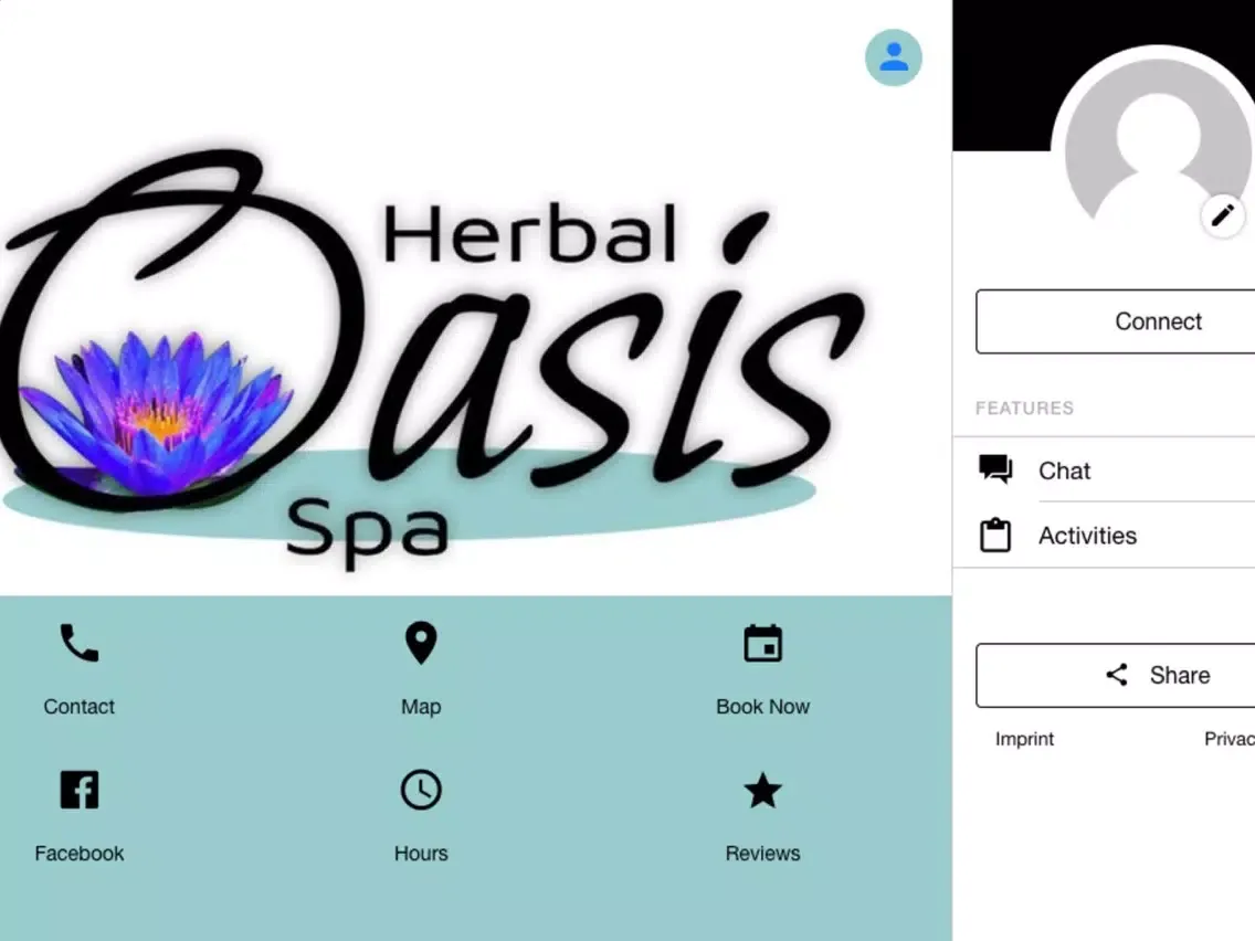 Capturas de tela do Herbal Oasis Spa iPad 