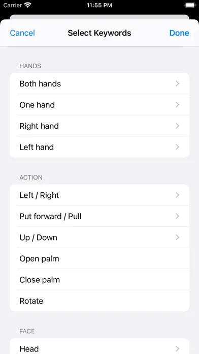 Ảnh chụp màn hình của Sign Language Study Cards