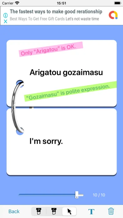 تصاویر Jottable Flash Cards Lite