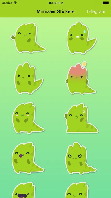 Tangkapan layar Mimizavr Stickers