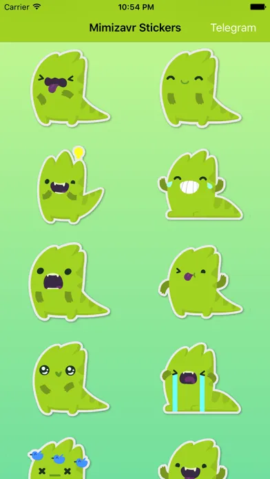 Tangkapan layar Mimizavr Stickers