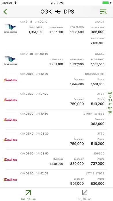 Indonesia Flight+ سکرین شاٹس