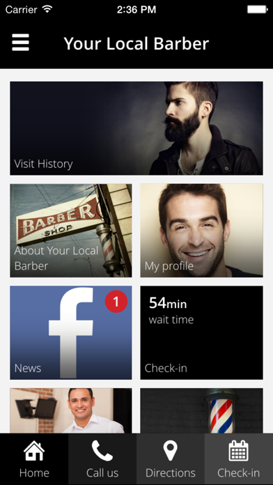 Captures d'écran de myBARBERapp