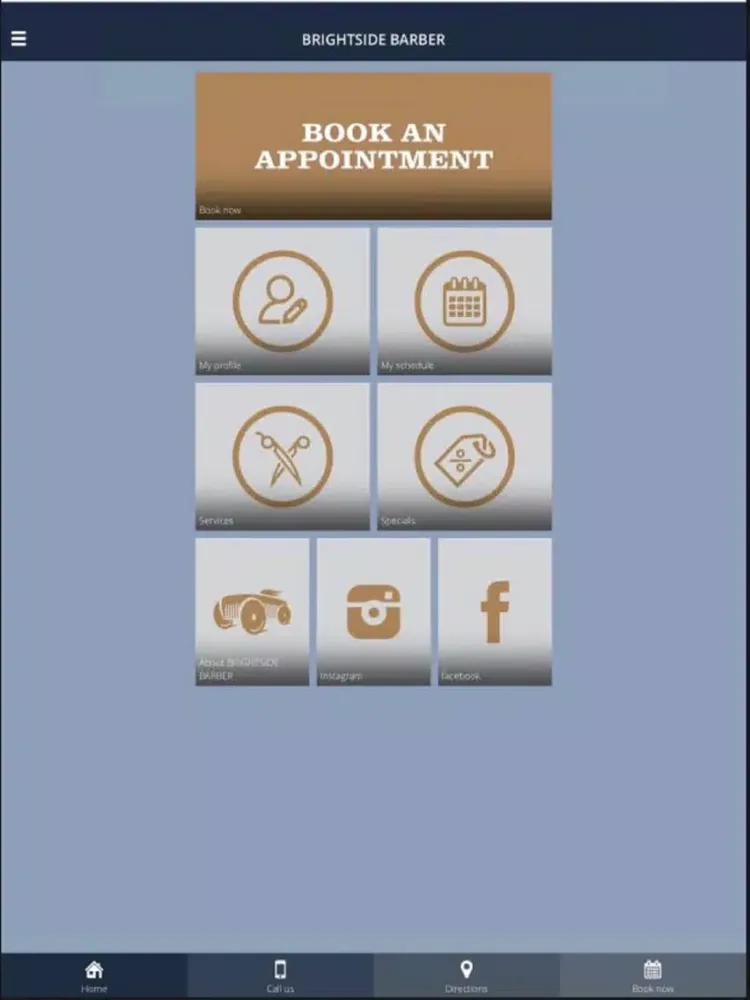Brightside Barber iPad  스크린샷