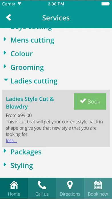 Zrzuty ekranu mySALONapp