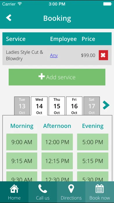 Zrzuty ekranu mySALONapp