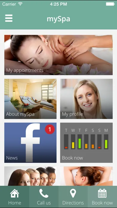 Capturas de pantalla de mySPAapp