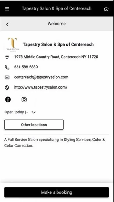 Tapestry Salon and Spa سکرین شاٹس