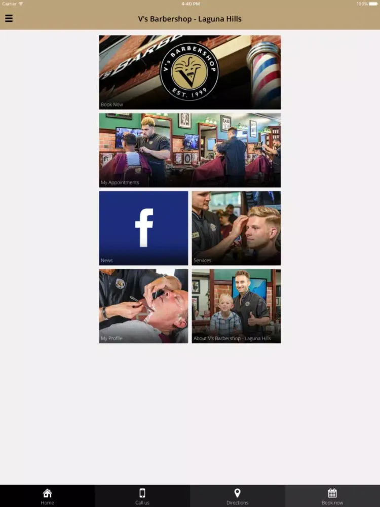 V's Barbershop iPad  Ekran Görüntüleri