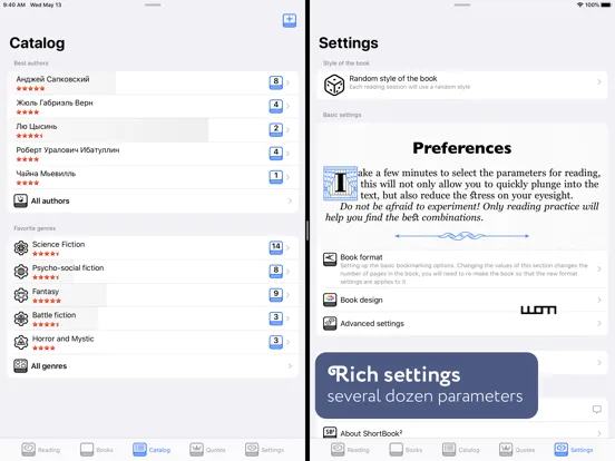 ShortBook² iPad 應用截圖