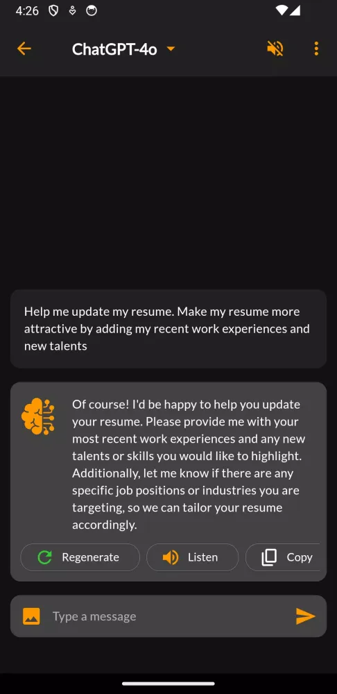 AI Chatbot & Assistant Screenshots