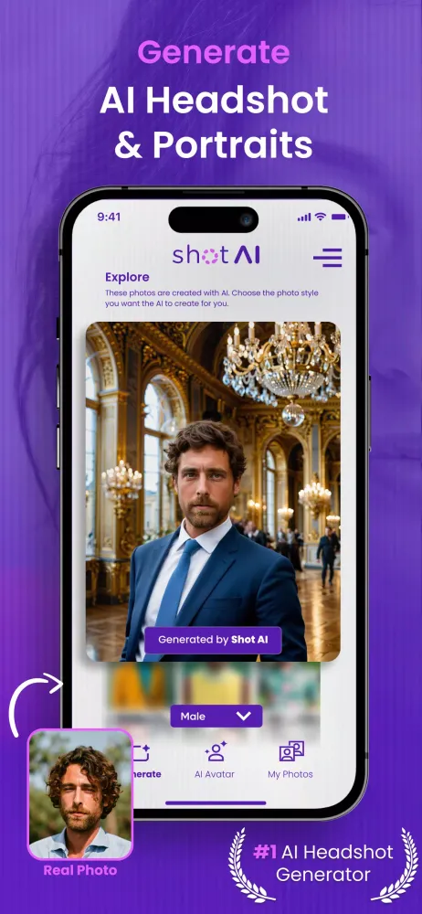 ShotAI - AI Headshot Generator应用截图