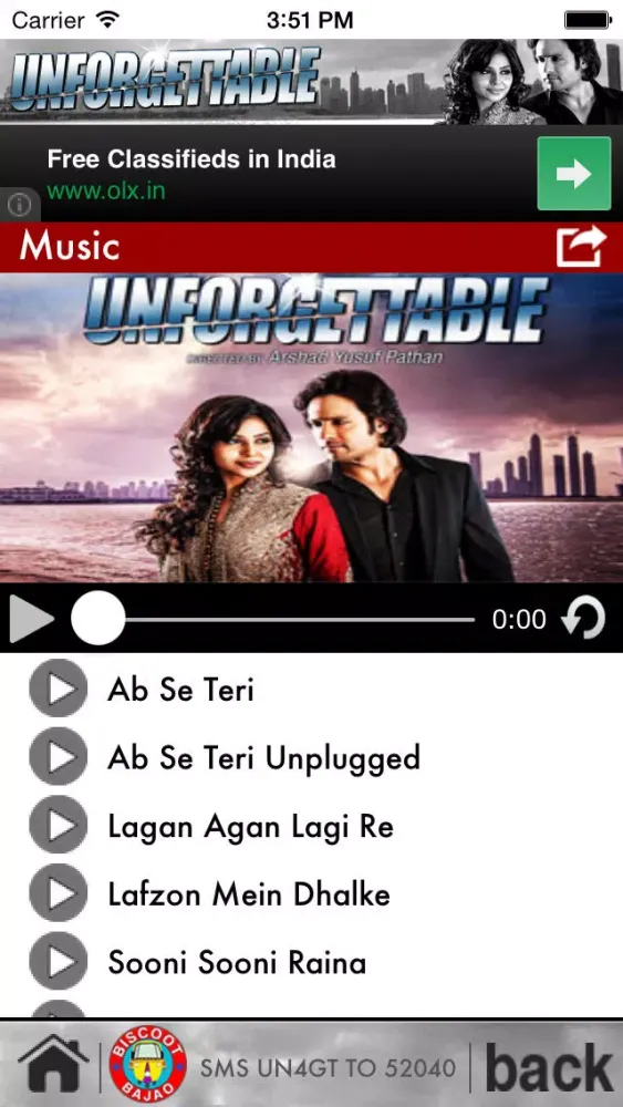 Unforgettable - Bollywood Songs (1.0) स्क्रीनशॉट