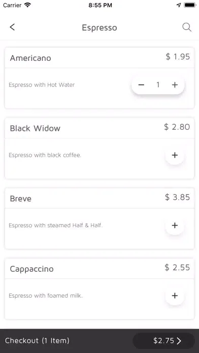 Shotz Coffee應用截圖