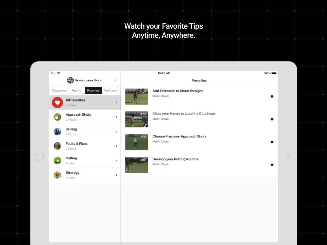 تصاویر Revolution Golf iPad 