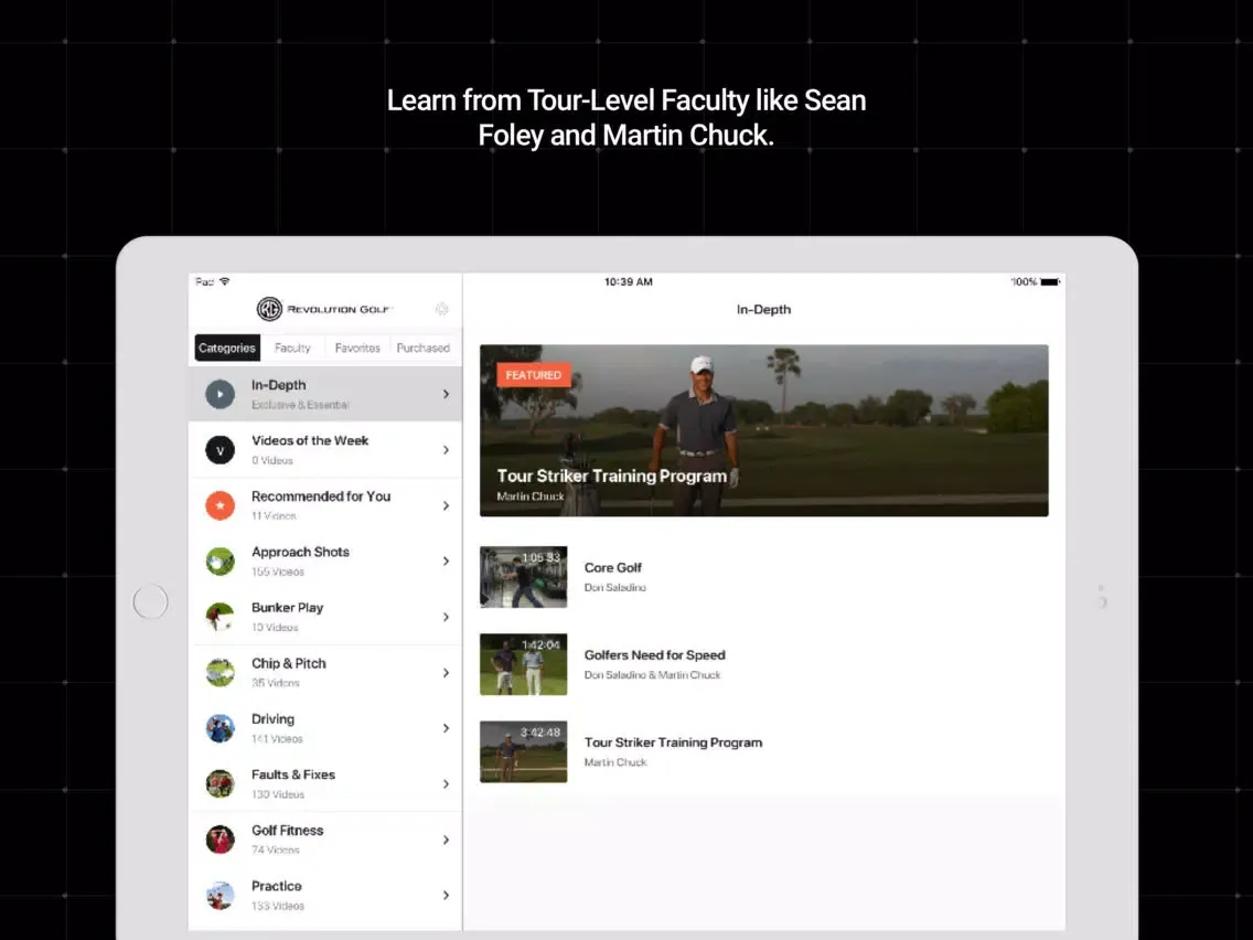 تصاویر Revolution Golf iPad 