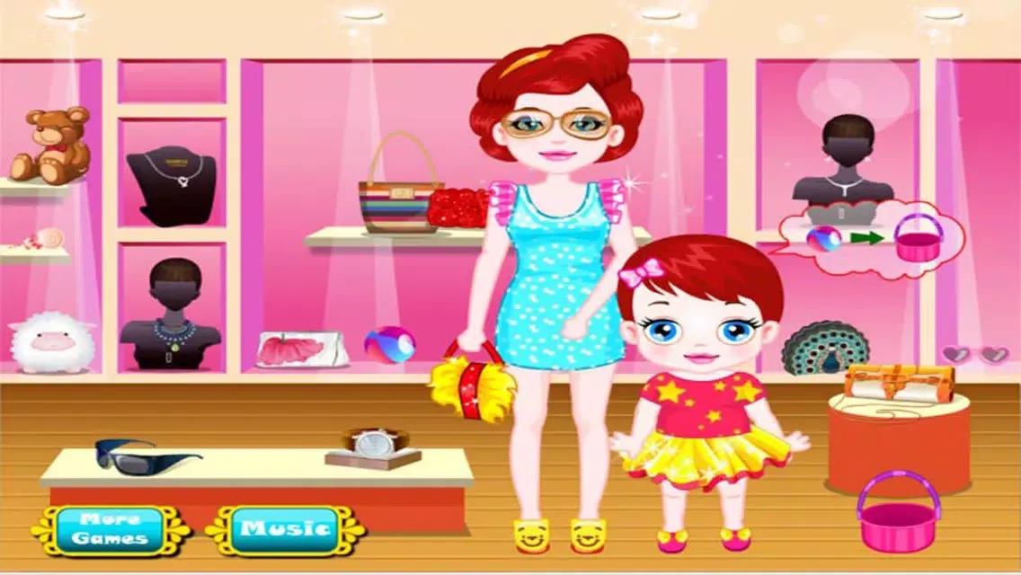 Capturas de tela do Baby Go Shopping