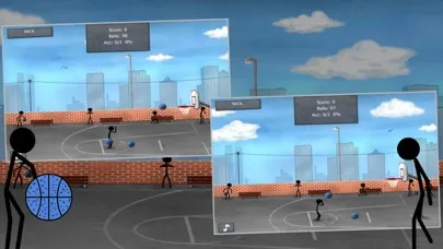 Capturas de tela do Stick Street Basketball - Stickman Basket Star Training Shooting Game
